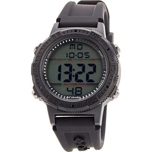 Brand New Columbia Sportswear Black Digital Watch- 42 mm, Silicone for Men - Picture 1 of 2